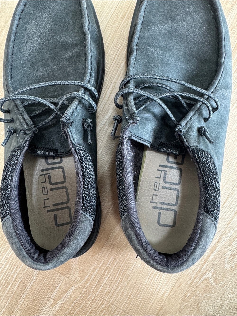 Hey Dude Men's Black Suede Slip-On Loafers - Picture 4 of 5
